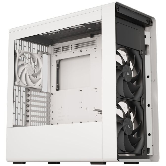HAVN BF 360 Flow PC Case, Midi Tower, E-ATX, Tempered Glass - White image number 1