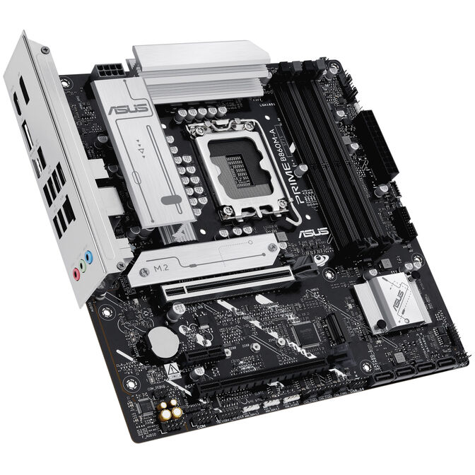 ASUS Prime B860M-A Mainboard, Sockel LGA 1851, Intel B860, Micro-ATX, DDR5 image number 1