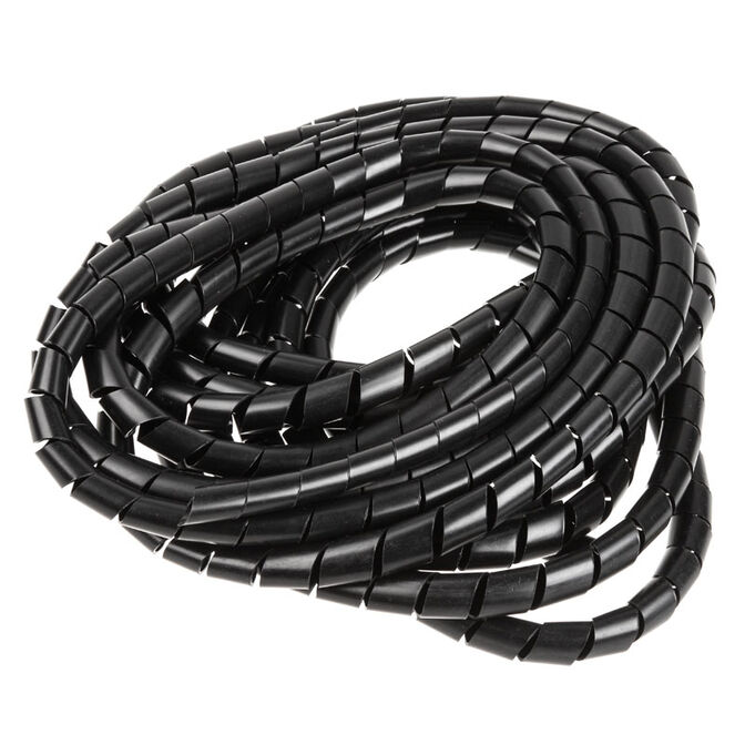 InLine spiral cable wrap, black - 18mm x 10m image number 1