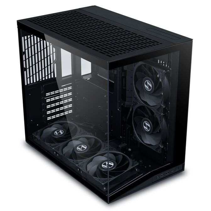 Lian Li O11 Dynamic Mini V2 Flow PC-Geh&auml;use, Mini-Geh&auml;use, ATX, Tempered Glass - inklusive 5x 120-mm-L&uuml;fter, schwarz image number 2