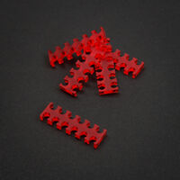 King Mod Service 12-Slot Kabelkamm 3mm klein - rot - 5er Set