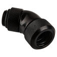 Alphacool Eiszapfen Anschluss 45 Grad G1/4 Zoll AG auf 13mm AD Hardtube - schwarz image number null
