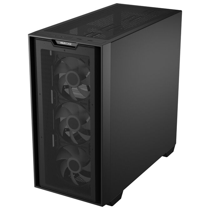 ASUS A21 PLUS ARGB Micro-ATX Geh&auml;use, Tempered Glass - schwarz image number 3