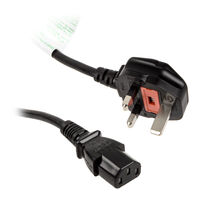 Kolink Netzkabel England (Type G) auf Kaltger&auml;testecker C13 - 1,2m