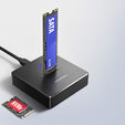 AXAGON ADSA-M2C Dual NVMe M.2 SSD-Dockingstation, USB-C 10 Gbit/s, Klonfunktion image number null