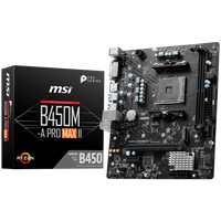 MSI B450M-A PRO Max II Mainboard, Sockel AM4, AMD B450, mATX, DDR4