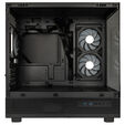 GSI SmartAssembly ARGB Glass Micro-ATX PC case, mid tower, Micro-ATX, Tempered Glass - black, 750 watts Gold power supply image number null