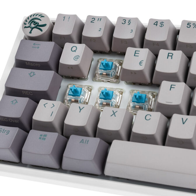 Ducky One 3 Mist Grey Mini Gaming Keyboard, RGB LED - MX-Blue image number 4