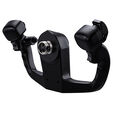 VIRPIL Controls B-JET Yoke Handle, 355mm Griffbreite, mit Notiz-Clip - silber image number null