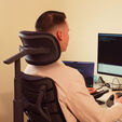 LiberNovo Omni office chair, active backrest, massage - black image number null