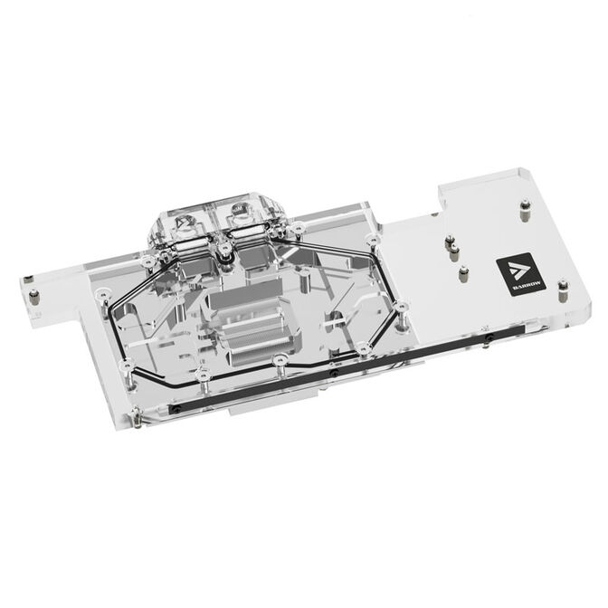 Barrow LRC2.0 full coverage GPU Water Block for ASUS TUF 3070 Aurora RGB - Acrylic image number 0