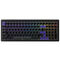 Ducky Cushion 98 Gaming Keyboard, 96%, US Layout, Shush Red Switches &ndash; Matte Black