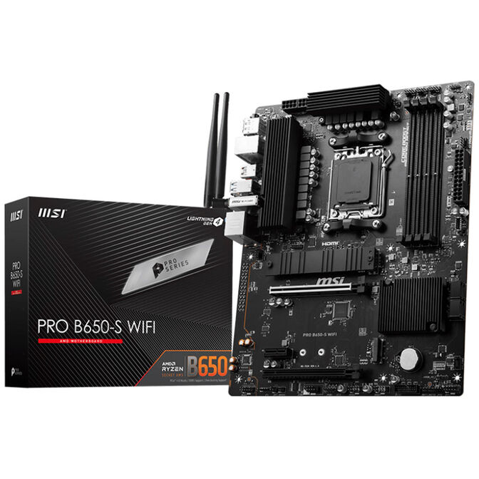 MSI Pro B650-S WiFi,  Socket AM5, AMD B650, ATX - DDR5 image number 0