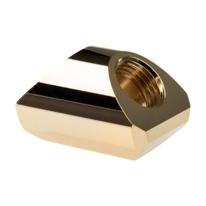 EK Water Blocks EK-Quantum Torque Adapter 90 Degree G1/4 Inch Female to G1/4 Inch Female - gold image number 1