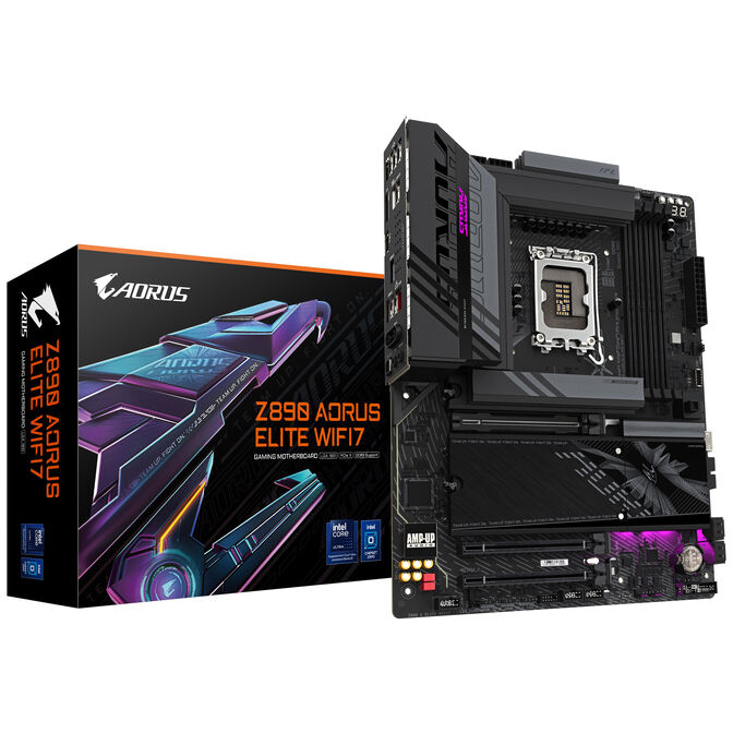 GIGABYTE Z890 Aorus Elite WiFi7 motherboard, socket LGA 1851, Intel Z890, ATX, DDR5 image number 0