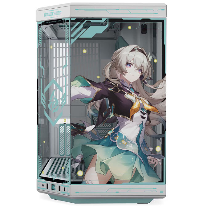 HYTE Y70 Firefly Japan Edition PC-Geh&auml;use, Midi-Tower, E-ATX Tempered Glass  - silber image number 2