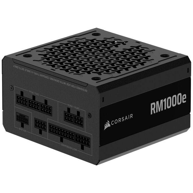 Corsair RMe Series RM1000e 80 PLUS Gold power supply, modular, ATX 3.1, PCIe 5.1 - 1,000 watts, black image number 1