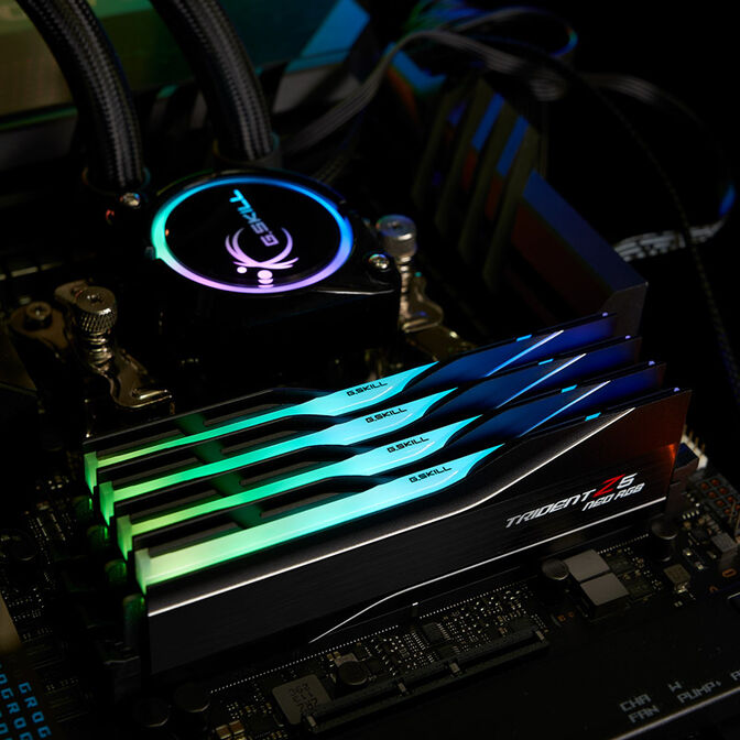 G.Skill Trident Z5 Neo RGB DDR5-6000 RAM, CL36, EXPO - 32 GB Dual-Kit, black image number 8