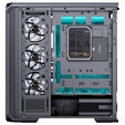 Jonsplus D400 PC Case, Mid Tower, ATX, Tempered Glass - Black image number null