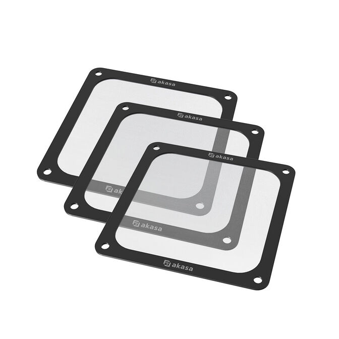 Akasa 120 mm dust filter, magnetic - 3 Pcs image number 1