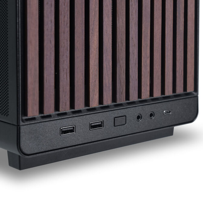 Lian Li DAN Cases A3-mATX Wood Edition PC-Geh&auml;use, Micro-ATX - Walnuss, schwarz image number 4