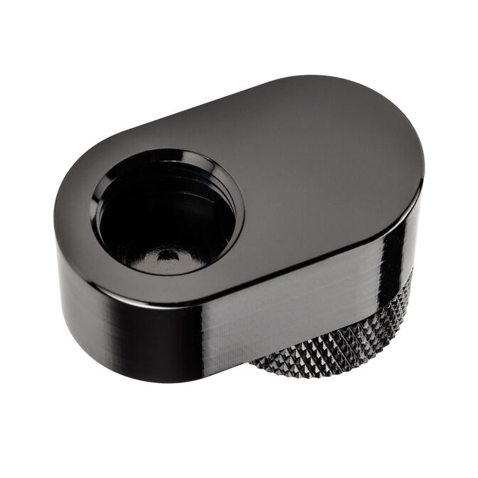 XSPC G1/4 Rotary 14mm Offset Fitting - Chrome Black image number 1