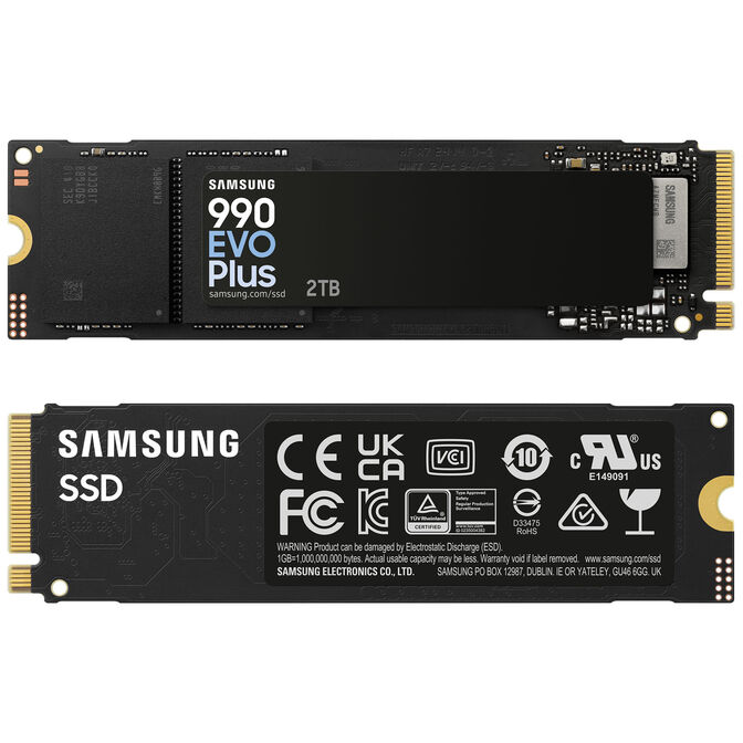 Samsung 990 Evo Plus NVMe 2.0 SSD, PCIe 4.0 x4 / 5.0 x2, Typ 2280 - 2 TB image number 3