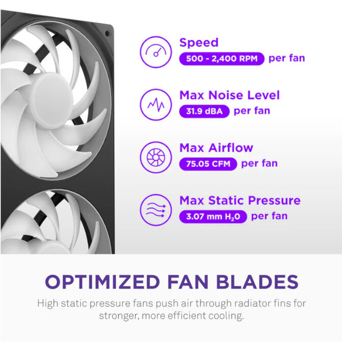 NZXT Kraken Core 360 RGB AiO Wasserk&uuml;hlung - 360mm, schwarz image number 4