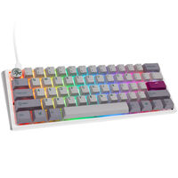 Ducky One 3 Mist Grey Mini Gaming Keyboard, RGB LED - MX-Brown (US)