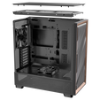 Antec Flux PC Case, Mid Tower, E-ATX, Tempered Glass &ndash; Black image number null