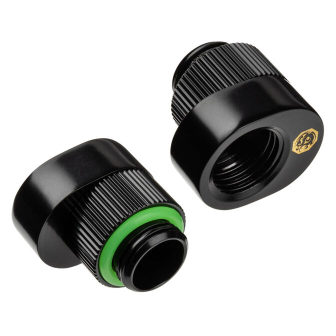 Bitspower Extension Offset - black, pack of 2 image number 0