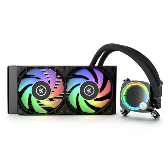 EK Water Blocks EK-Nucleus AIO CR240 Lux D-RGB AiO Wasserk&uuml;hlung - 240 mm, schwarz image number 0