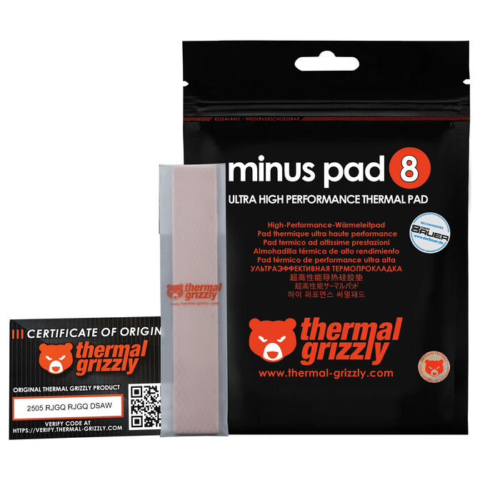 Thermal Grizzly Minus Pad 8 - 120 &times; 20 &times; 0,5 mm, 2 St&uuml;ck image number 7
