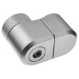 EK Water Blocks EK-Quantum Torque G1/4 inch double extension offset MF 21 - Satin Titanium image number null