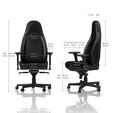 noblechairs ICON Gaming Chair - Black/Black image number null