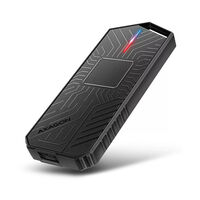 AXAGON EEM2-GAM M.2-NVMe/SATA-Geh&auml;use, USB-C 3.1, 10Gbit/s - Aluminium, schwarz