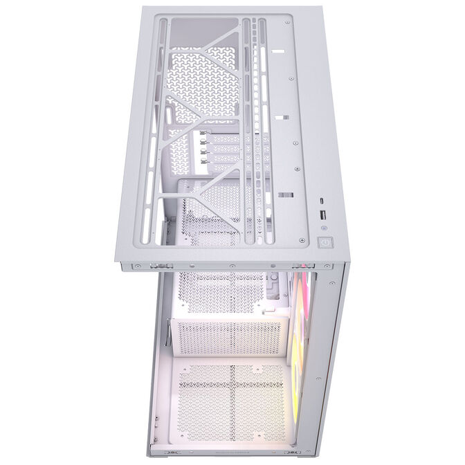 Corsair 2800X RS-R ARGB PC Case, Mini Case, mATX, Tempered Glass - including 3x 120mm Fans, White image number 3
