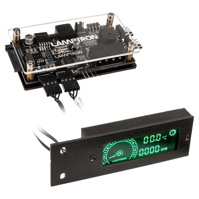 Lamptron TC20 PCI RGB-L&uuml;fter und LED-Controller - schwarz image number 0