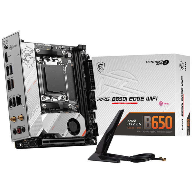MSI MPG B650I Edge WiFi, Sockel AM5, AMD B650l, Mini-ITX - DDR5 image number 0