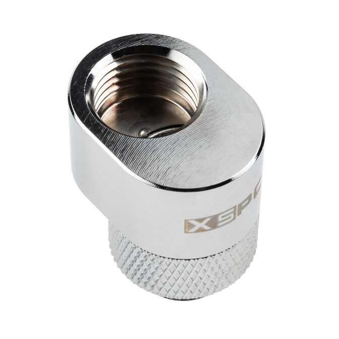 XSPC G1/4 Rotary 7mm Offset Fitting - Chrom image number 0