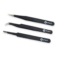 iFixit Precision Tweezer Set PRO - Set mit 3 Pr&auml;zisions-Pinzetten