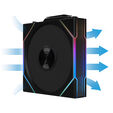 Lian Li UNI FAN TL Wireless L&uuml;fter, 3er-Pack inkl. Controller - 120mm, schwarz image number null