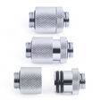 Alphacool ES D-Plug, 20-35mm, G1/4 male thread to G1/4 male thread - chrome image number null