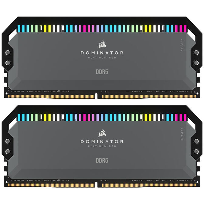 Corsair Dominator Platinum RGB DDR5-6000 RAM, CL30, EXPO - 64 GB Dual-Kit, grey image number 2