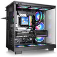 Thermaltake View 380 XL WS ARGB PC Case, Mid Tower, ATX, ARGB, Tempered Glass - Black image number null