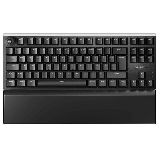 be quiet! Light Mount TKL Gaming-Tastatur, 80%, RGB - Silent Linear, schwarz, DE (ISO) image number 1