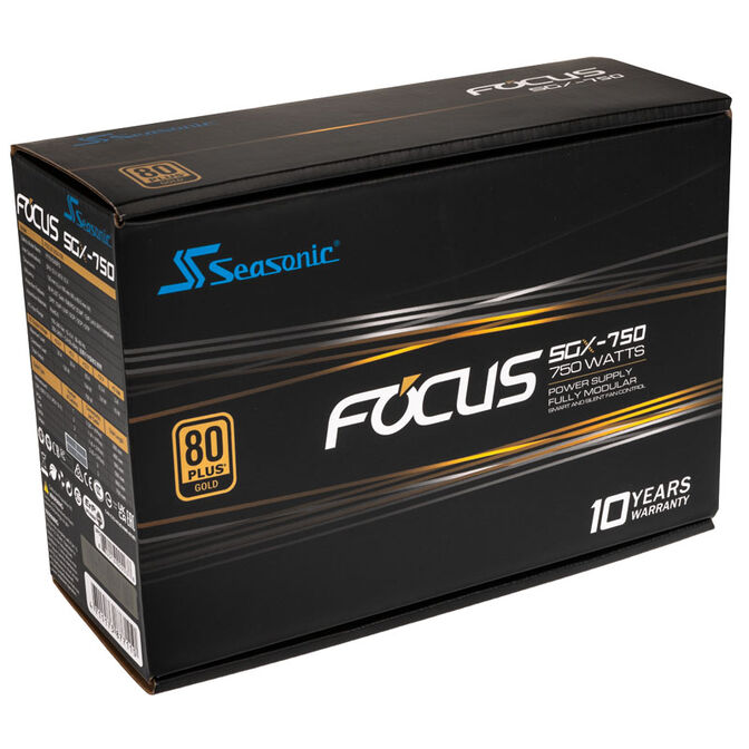 Seasonic Focus SGX 80 PLUS Gold Netzteil, modular - 750 Watt image number 7