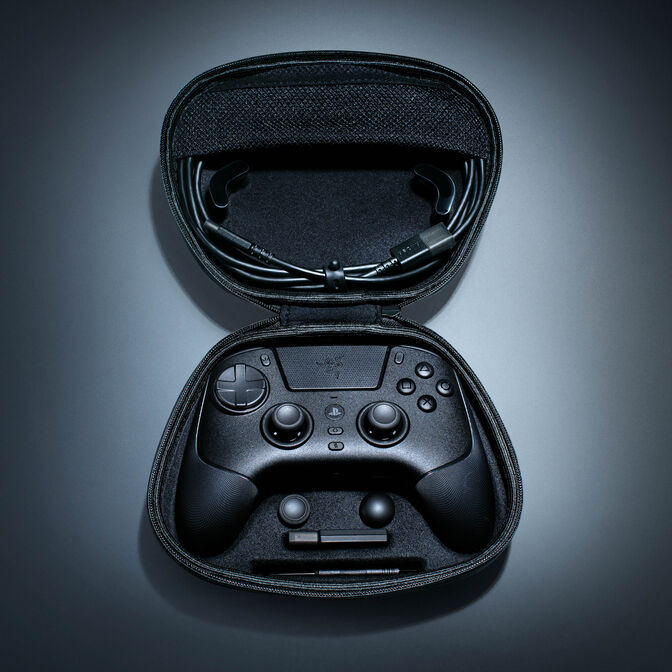 Razer Raiju V3 Pro Wireless PS5/PC Controller, Pro Buttons, Symmetrical Layout - Black image number 11