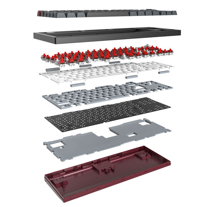 Montech MKey TKL Darkness Gaming Keyboard - GateronG Pro 2.0 Red (US) image number 5