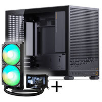Jonsbo D32 PRO PC-Geh&auml;use + TRYX PANORAMA Komplett-Wasserk&uuml;hlung, ARGB - 240mm, schwarz